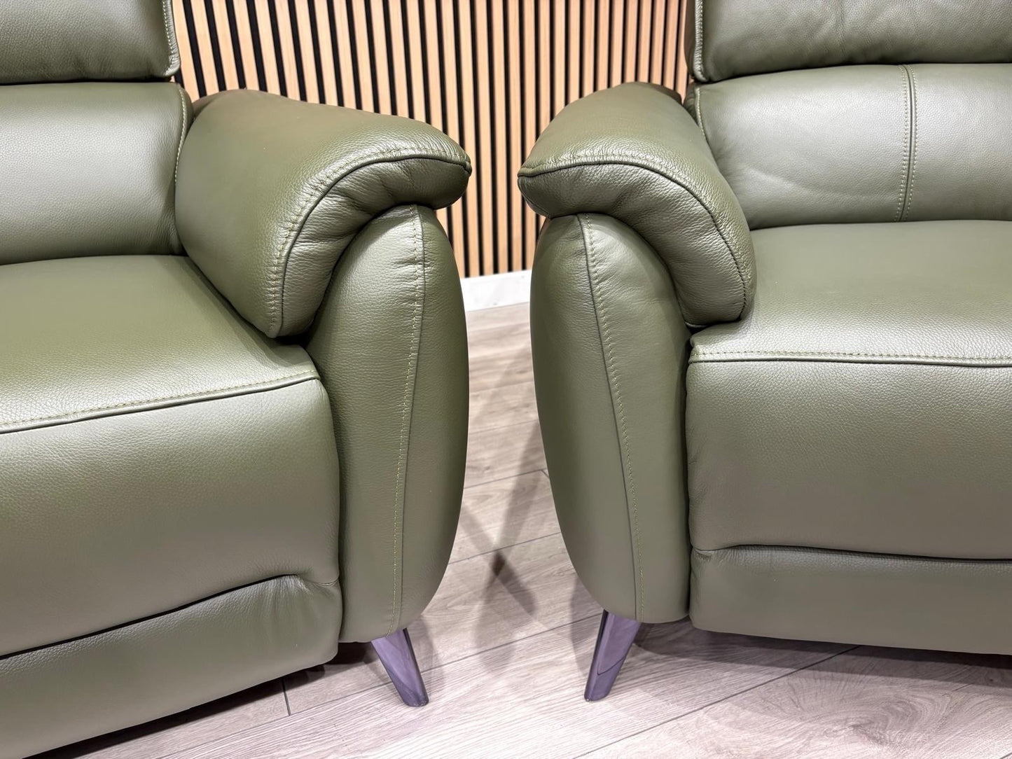 Furniture Village JUDE Style Leather 2 Seater Sofa + 2 x Armchairs - RRP £6,485