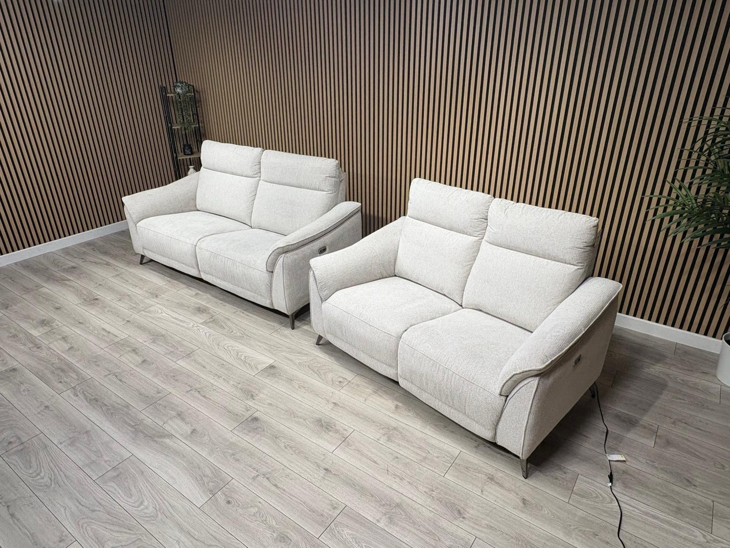 Vicenza Fabric Power Recliner 3 + 2 Seater Sofa Set - RRP £3599