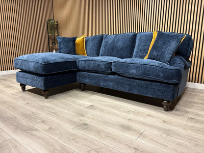 Laura Ashley HERITAGE Style Fabric 3 Seater Chaise Sofa - RRP £2,800