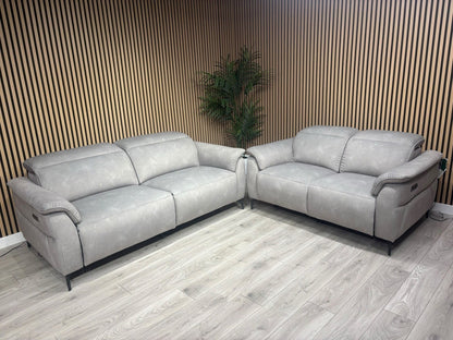 Furniture Village EZRA Style Fabric Power Recliner 3+2 Seater Sofas - RRP £3290