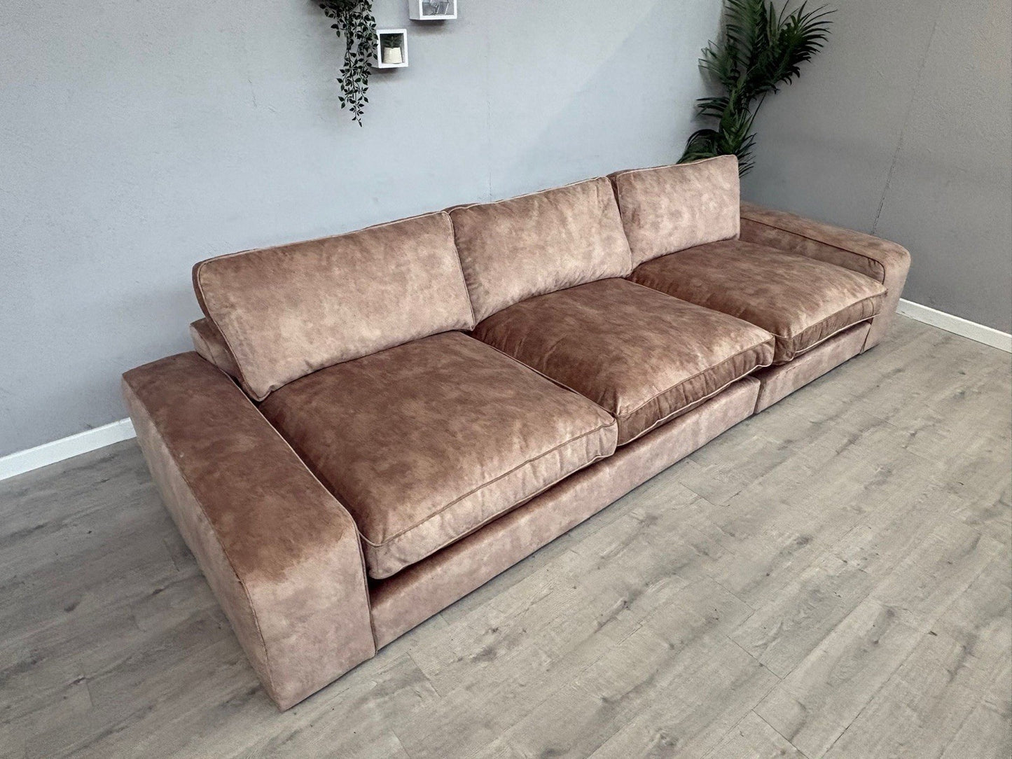 Westbridge SASHA / Sofology CAVALLI Style Grand Extra Large Fabric Sofa, Mink