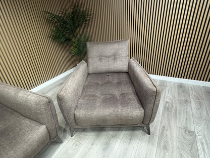SCS Ostellato Fabric 3 Seater Sofa + Armchair, Adjustable Back Rests - RRP £2098