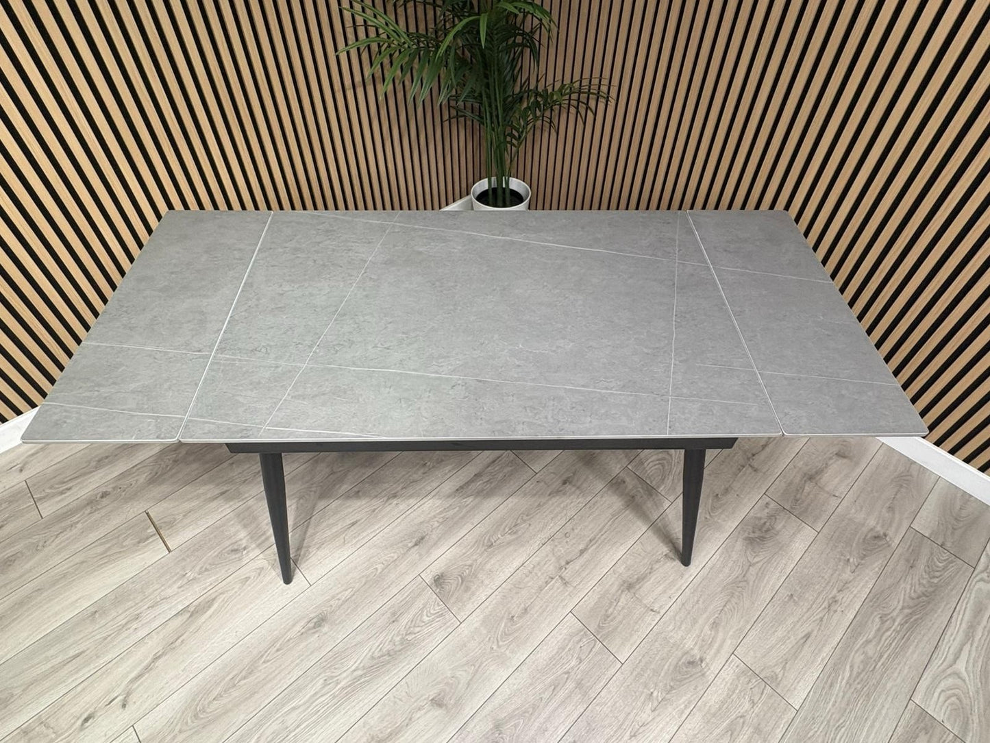 NEXT Sample - Verona Slate Effect Extendable Dining Table  - RRP £599