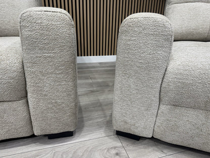 DFS Una 3 Seater Sofa + Love Chair Power Slider Set RRP £2398