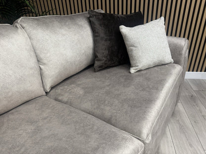 DEVINE Glamour Fabric 2 Seater Sofa Stone