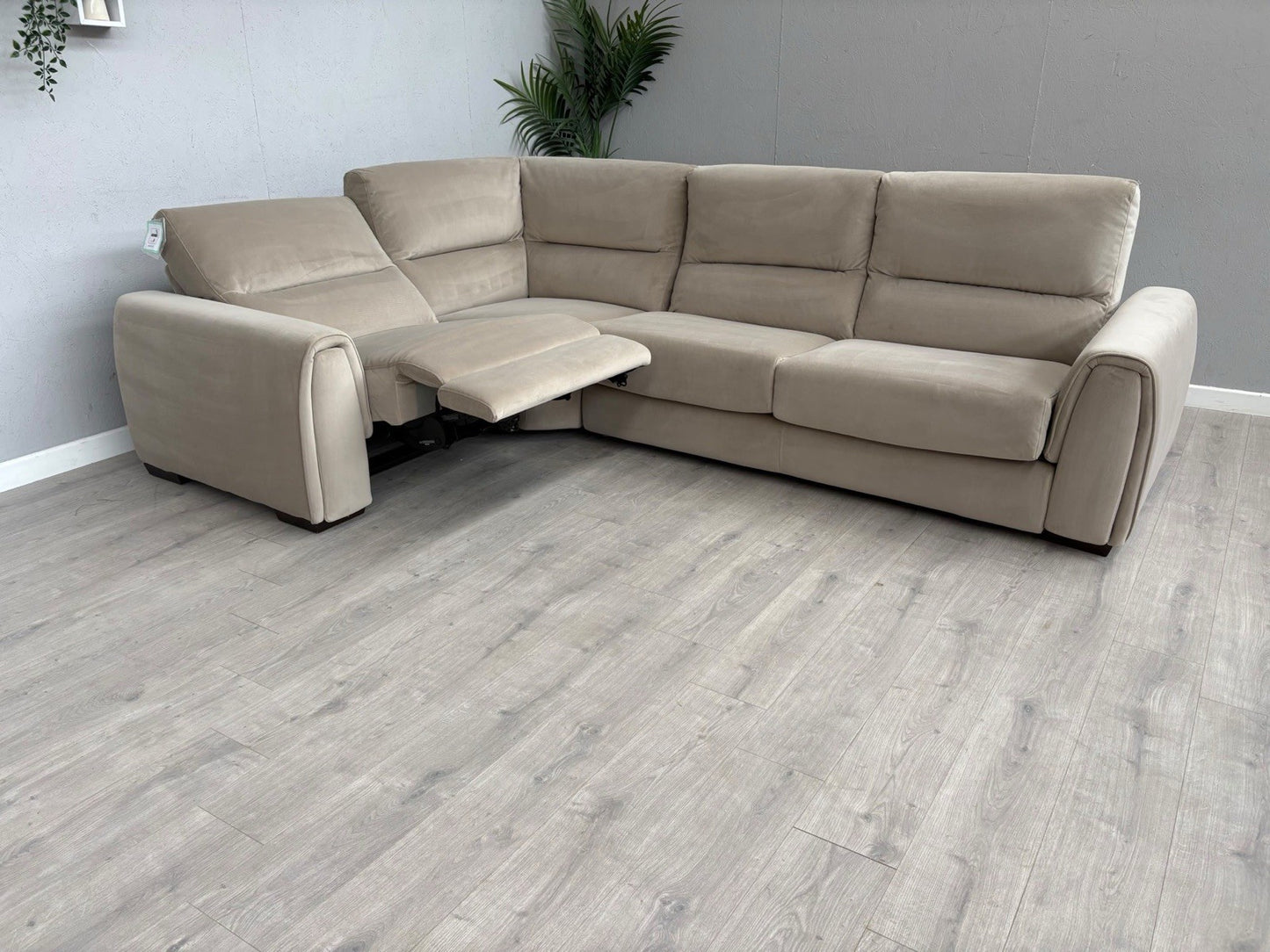 F.V Flex LHF Corner Sofa Bed with Power Recliner & Storage Arms - RRP £2945