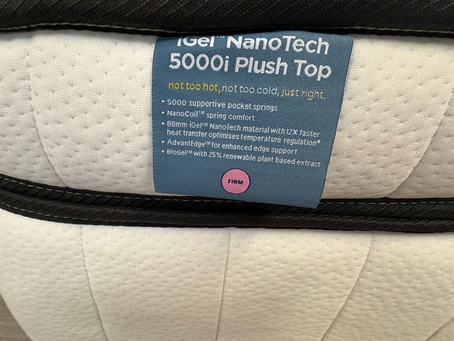 IGEL Nanotech 5000i 6ft Zip And Link Superking Mattress, Firm - RRP £2,499