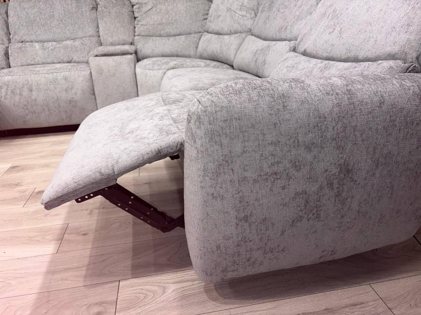 SOHO Fabric Modular 2 Corner 2 Console Sofa Set, Power Recliners - RRP £2,995