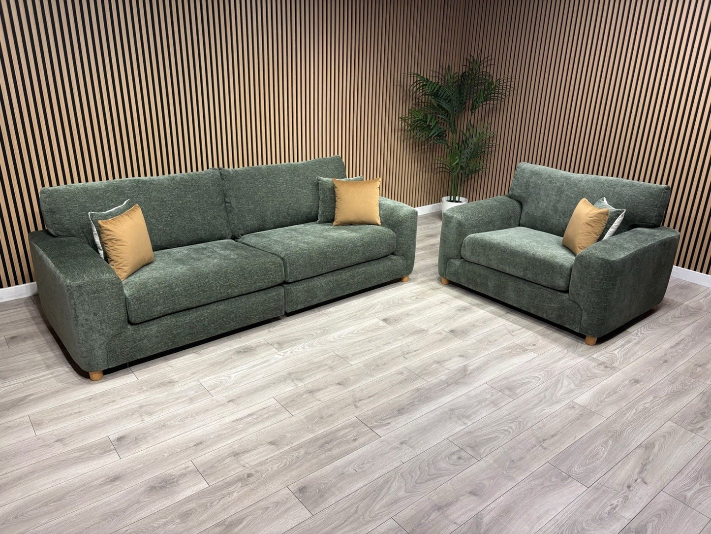 DFS Sample Enzo Fabric 4 Seater Sofa + Love Chair Set RRP £2799