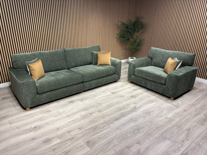 DFS Sample Enzo Fabric 4 Seater Sofa + Love Chair Set RRP £2799