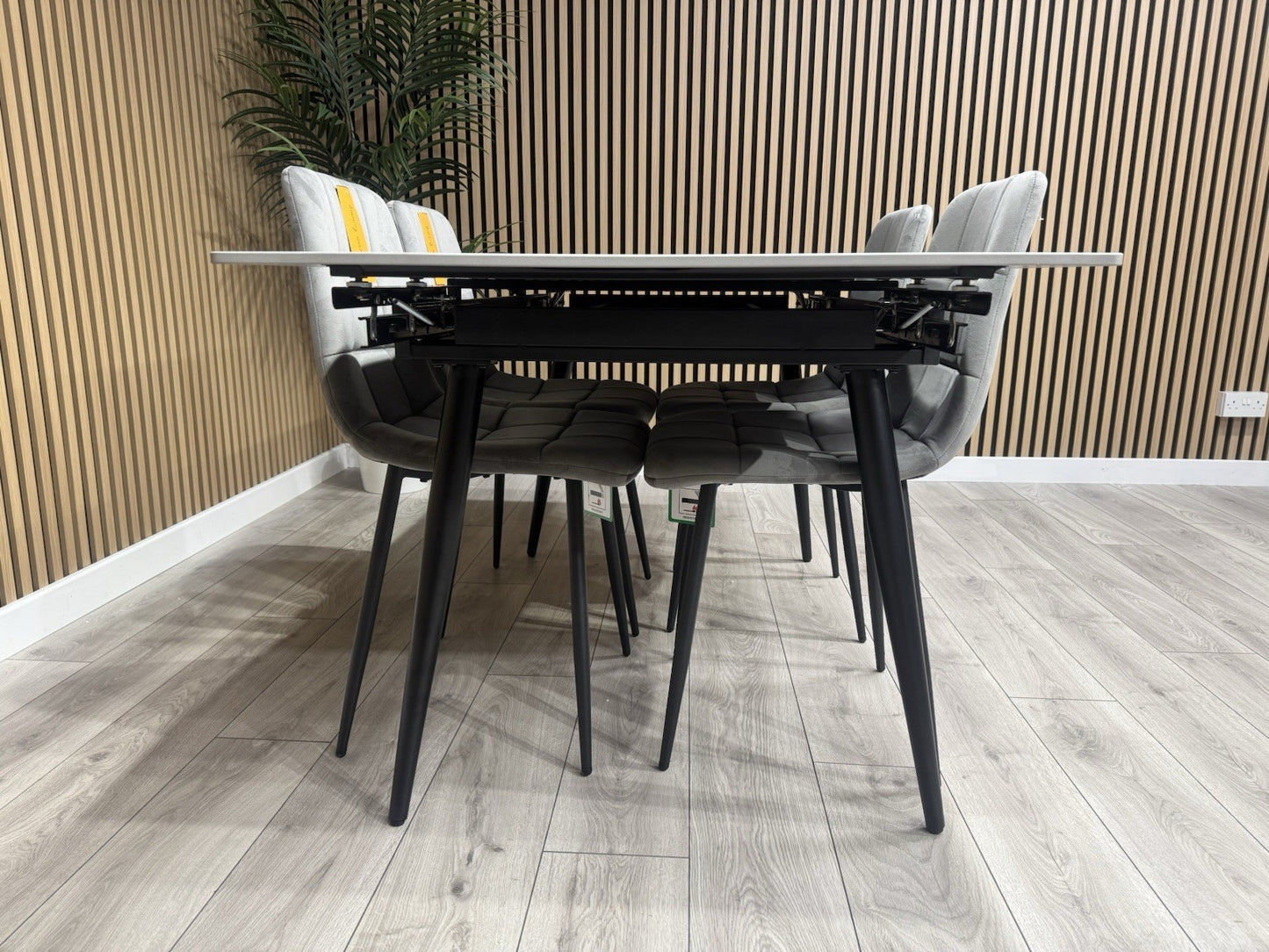 NEXT Sample - VERONA Marble Effect Extending Dining Table + 4 x Chairs RRP £1799