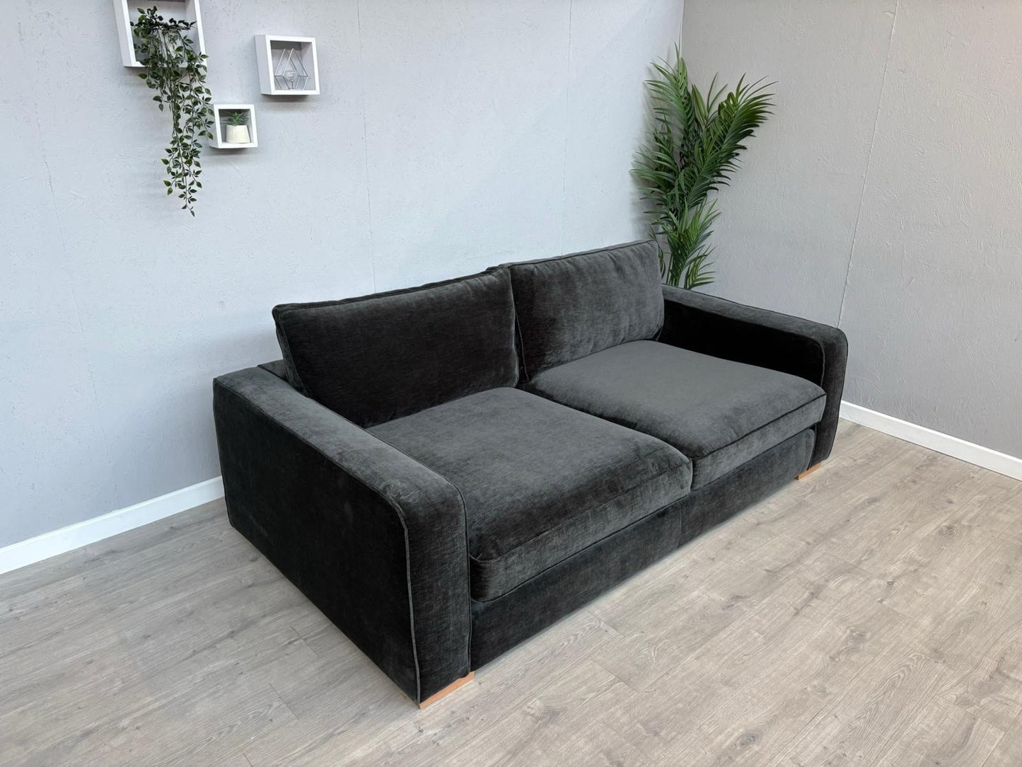 Sofology CAVALLI Fabric Large 3 Seater Sofa, Slate  - RRP £3,499