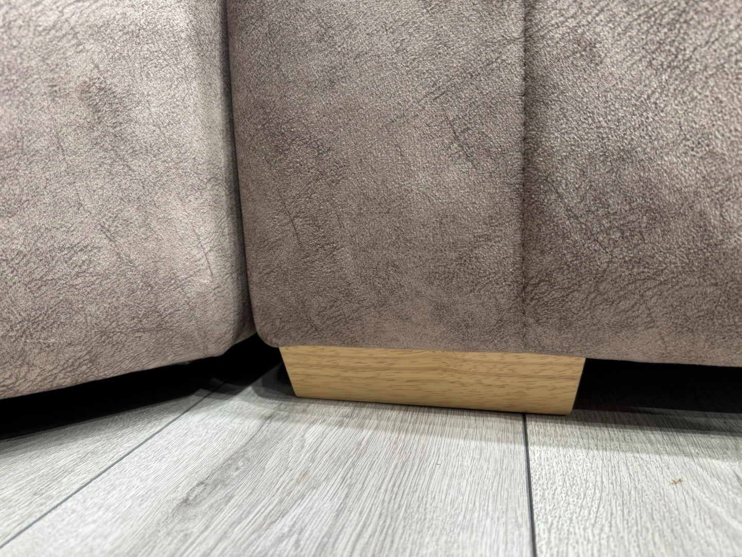 DEVINE Glamour Large Fabric 2 Corner 2 Sofa, Gemini Chocolate - RRP £2,695