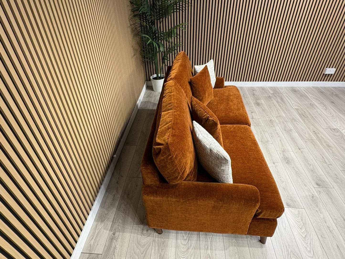 Furniture Village JACKSON Fabric Velvet 3 Seater Sofa - RRP £995