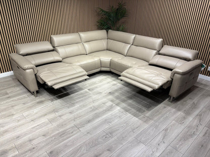 Furniture Village MOET Large Leather Power Recliner Corner Sofa - RRP £4,495