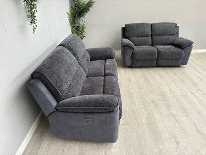 DFS Fontaine 3 Seater + 2 Seater Power Recliner Sofa Set  - RRP £1,978