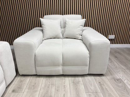 EVE CLOUD Large Fabric 4 Seater Sofa + Armchair, Natural - RRP £2,998