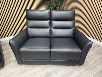 SCS  Cleveley Leather 2+2 Seater Power Recliner/Headrests + Console  - RRP £2898