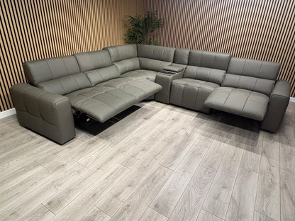 Sofology BARI Large Leather Power Recliner Corner Sofa - RRP £5899