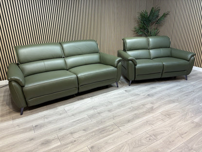 Furniture Village JUDE Style Leather 3 + 2 Seater Power Sofa Set - RRP £4,690