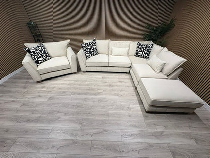 F.V Mariah Style Corner Sofa & Love Chair - Different Combinations Available