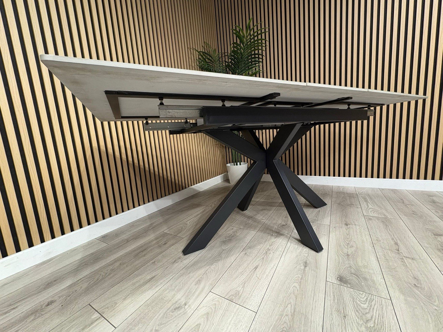 NEXT Sample - CRETE Marble Effect Extendable Dining Table  - RRP £899
