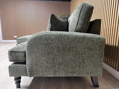 Laura Ashley LYNDEN Style Fabric 3 Seater LHF Chaise Corner Sofa - RRP £2625