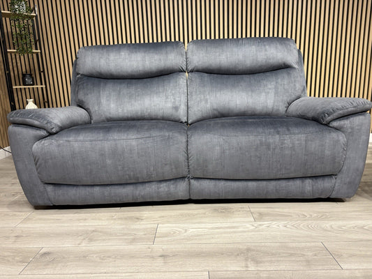 Furniture Village SLOANE Fabric 3 Seater Power Recliner Sofa - RRP £1,095