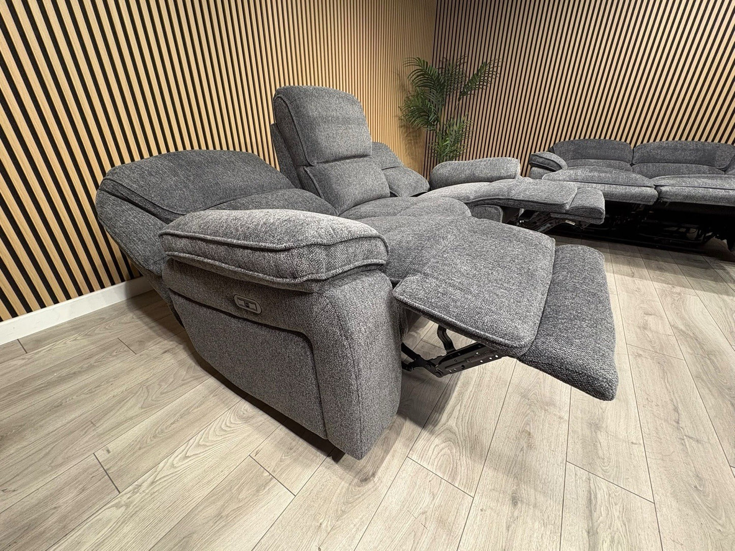 ORLANDO Fabric 3 Seater + 2 Seater Power Recliner Sofa Set - RRP £3398