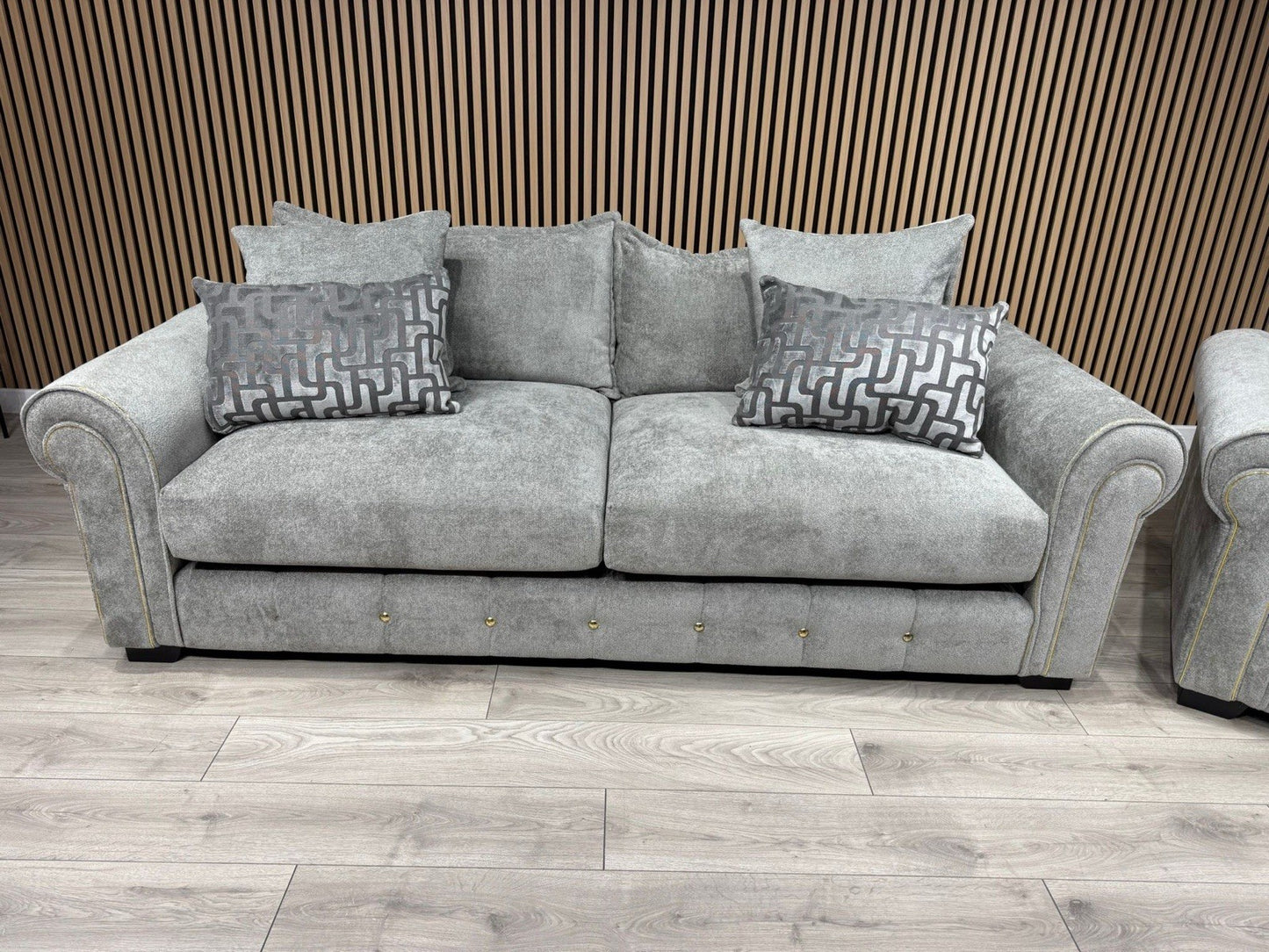 Furniture Village SUMPTUOUS Fabric 4 Seater Sofa + Snuggler Chair - RRP £4,190