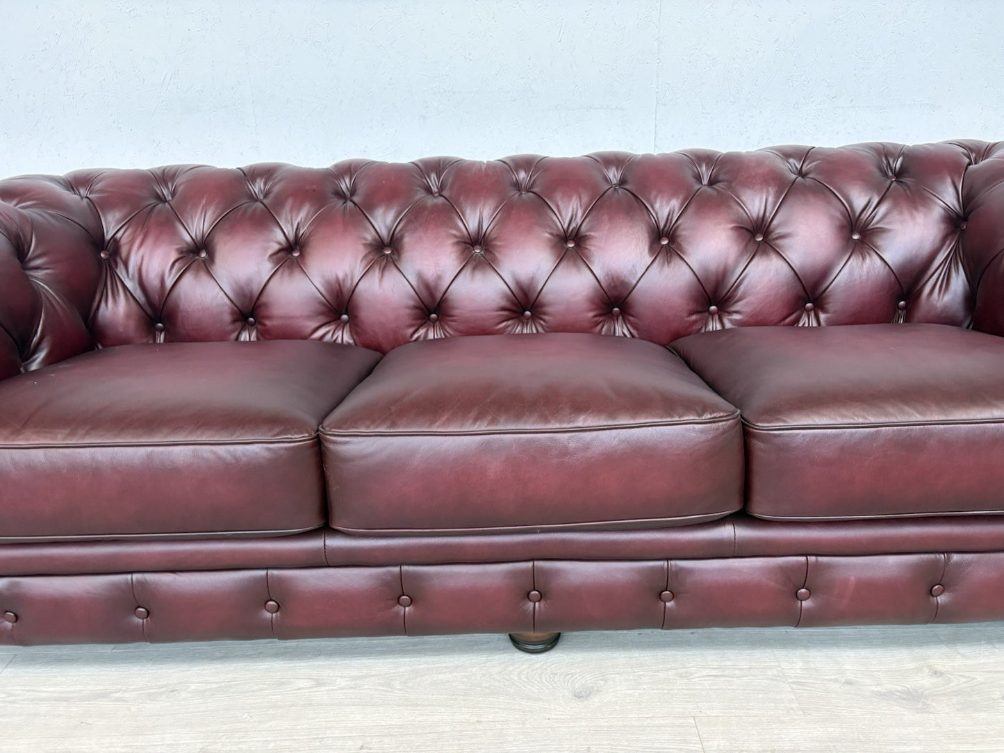 F.V. At The Helm Shackleton Leather Chesterfield 4 Seater Sofa - RRP £2,895