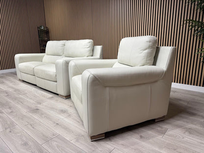 ScS Sisi Italia LUCCA Leather Power Recliner Sofa + Armchair Set - RRP £4298