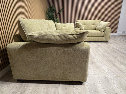 Davina Fabric Large 3 Seater Sofa + Love Chair Set - RRP £2698