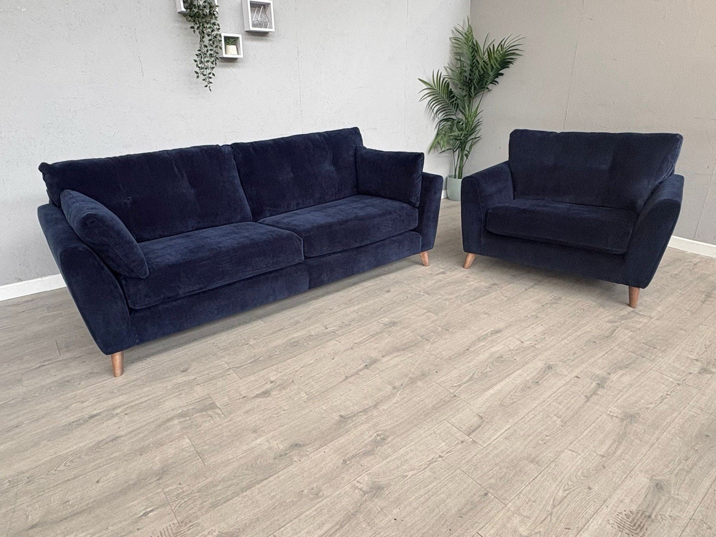 Dunelm - Peyton Grand Fabric 4 Seater Sofa + Love Chair / Armchair  - RRP £2,428