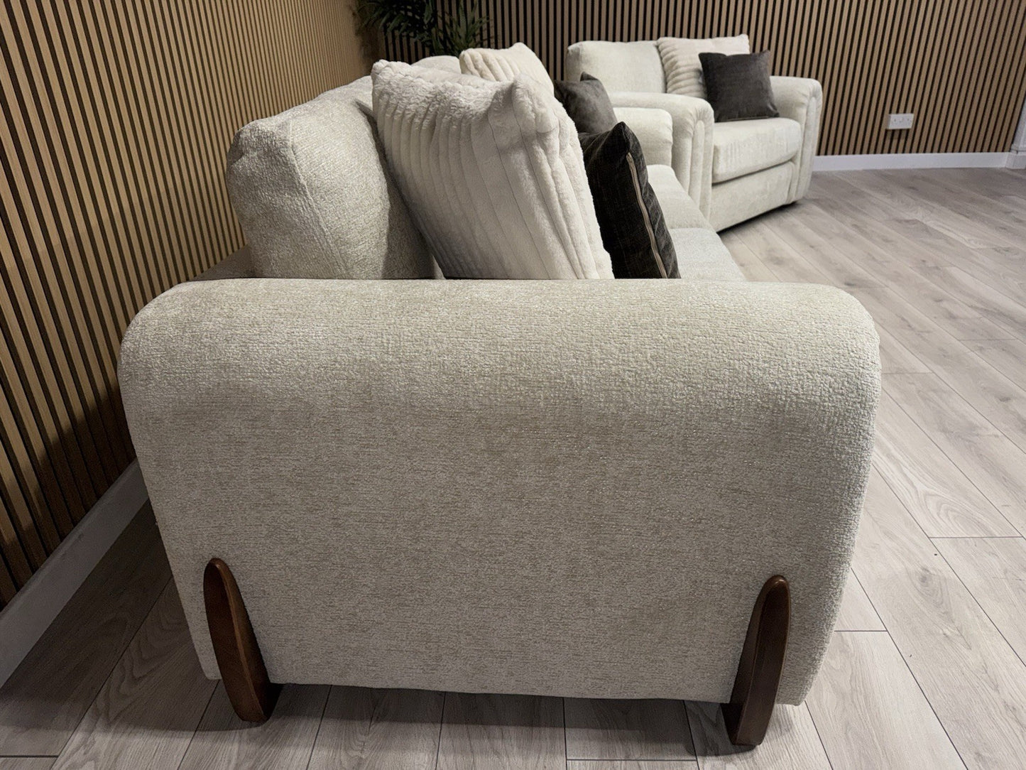 Charlie Marble Arch Style 3 Seater + Love Chair Fabric Sofa Set - RRP £3098