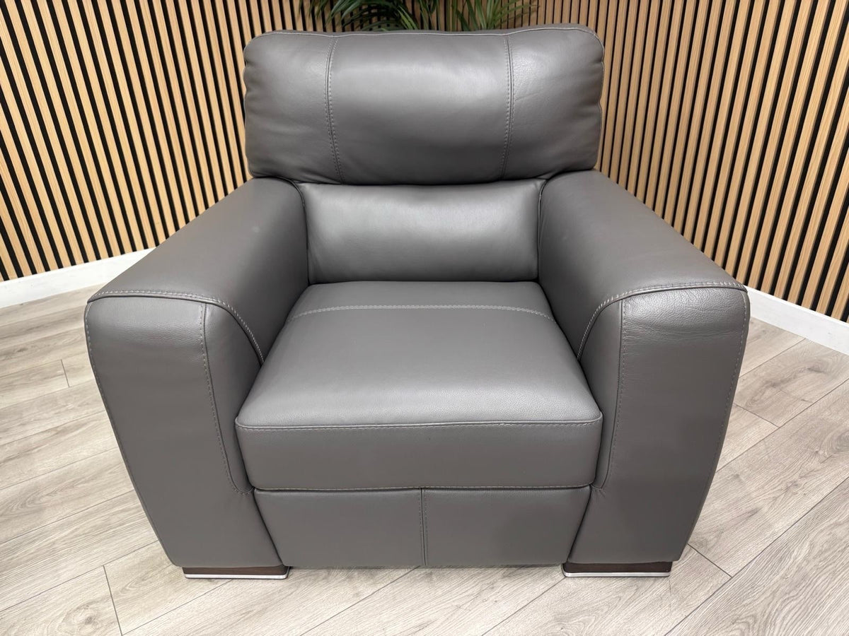 ScS - Sisi Italia LUCCA Leather 3 Seater Sofa + Armchair Set - RRP £3898