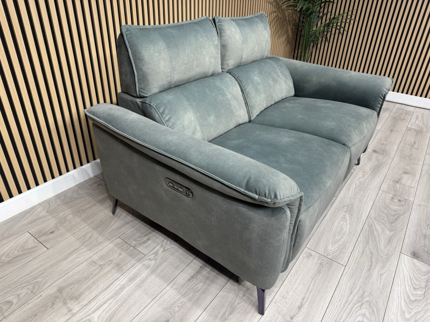 Furniture Village JUDE Fabric 2 Seater Power Recliner Sofa, Fern - RRP £1,895