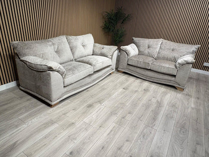 Oak Furnitureland RAVELLO Style Fabric 3 + 2 Seater Sofa Set - RRP £2,798