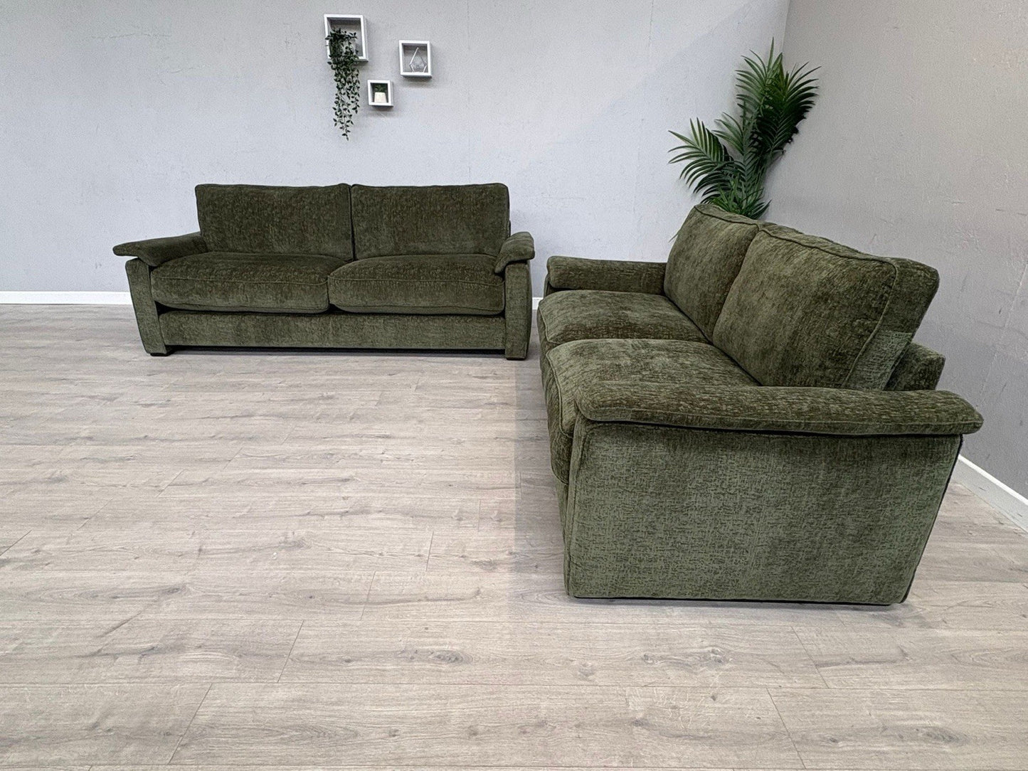 Furniture Village BOXY Fabric 3 + 2 Seater Mini Arm Sofa Set - RRP £3690