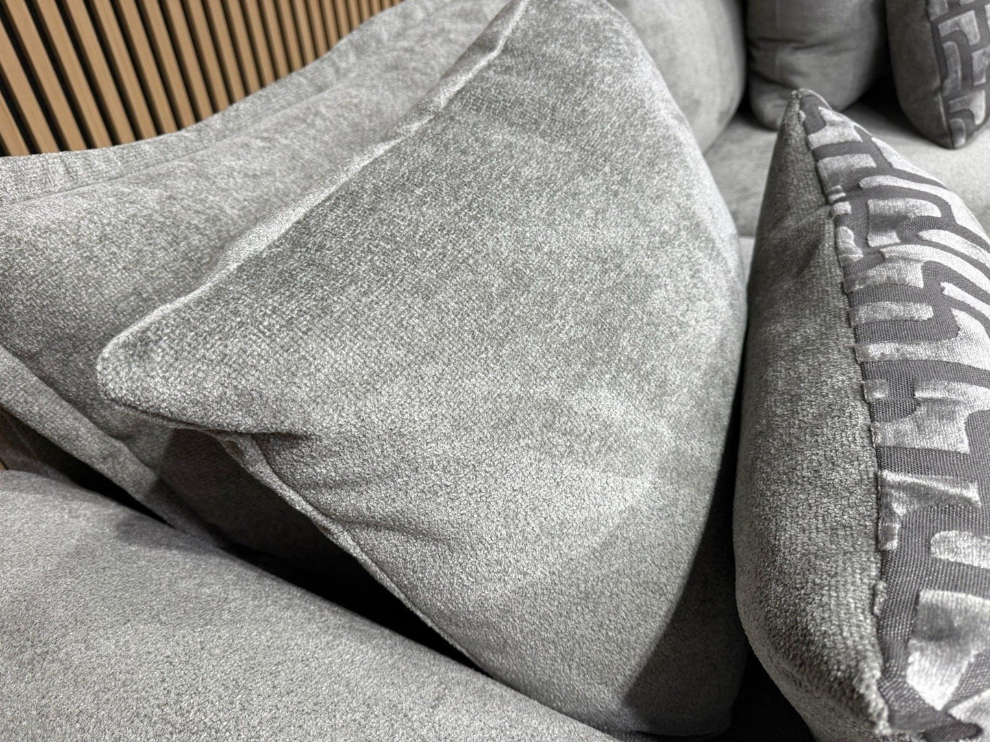 Furniture Village SUMPTUOUS Fabric 4 Seater Sofa + Snuggler Chair - RRP £4,190