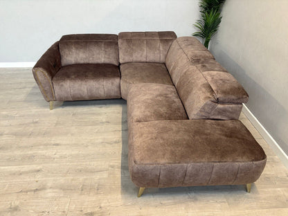 DFS Lidia Left Hand Facing Open Chaise Power Recliner Corner Sofa - RRP £1899