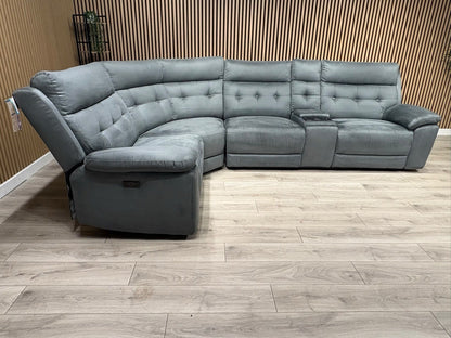 SCS Belford 1 Corner 3 Power Recliner Sofa with Media Console - RRP £2599