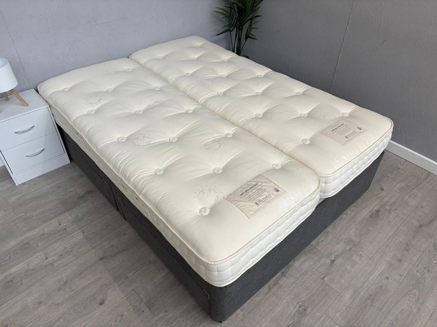 Hypnos Emotion Natural Pocket 5ft Kingsize Split Adjustable Mattress - RRP £1898