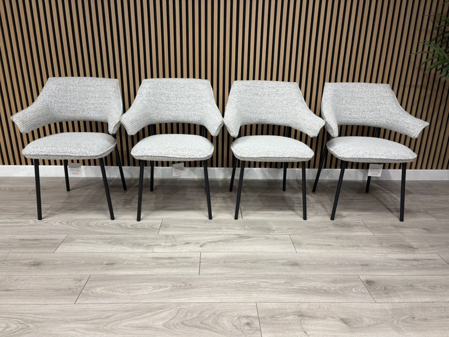 NEXT Sample - Textured natural dining chairs