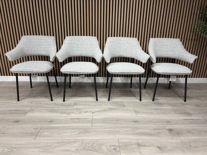 NEXT Sample - Textured natural dining chairs