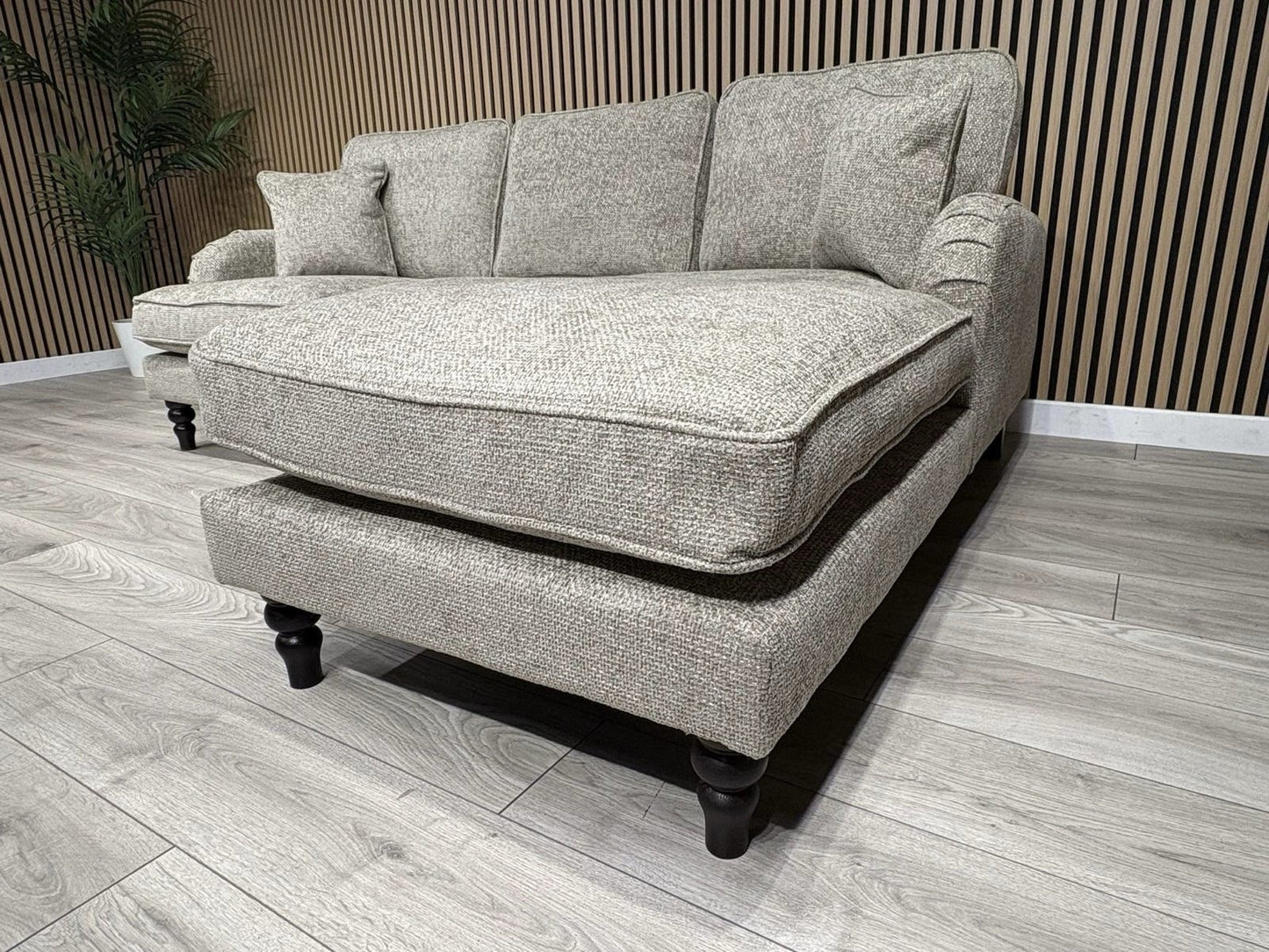 Laura Ashley LYNDEN Style Fabric 3 Seater RHF Chaise Corner Sofa - RRP £2625