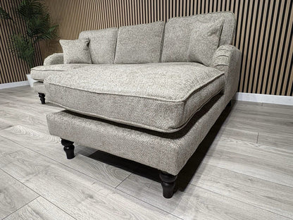 Laura Ashley LYNDEN Style Fabric 3 Seater RHF Chaise Corner Sofa - RRP £2625