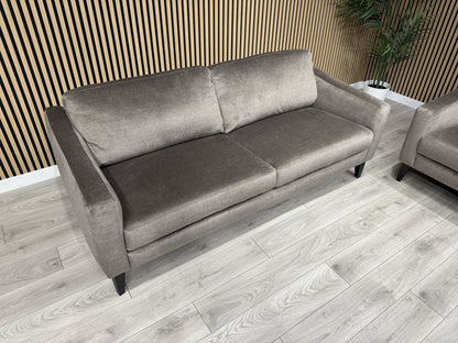 John Lewis BAILEY Style Fabric 3 Seater + 2 Seater Sofa Set, Stone - RRP £2,978