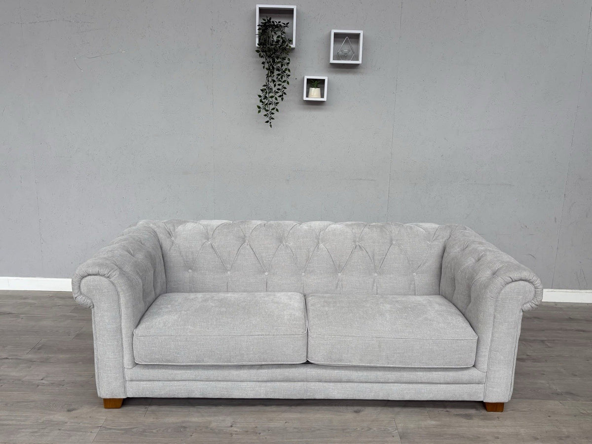 DFS Holbrook Chesterfield Fabric 3 Seater Sofa RRP £699