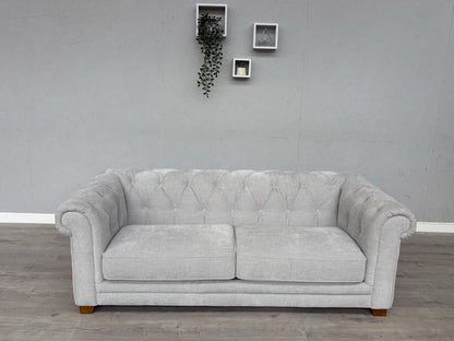 DFS Holbrook Chesterfield Fabric 3 Seater Sofa RRP £699